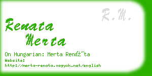 renata merta business card